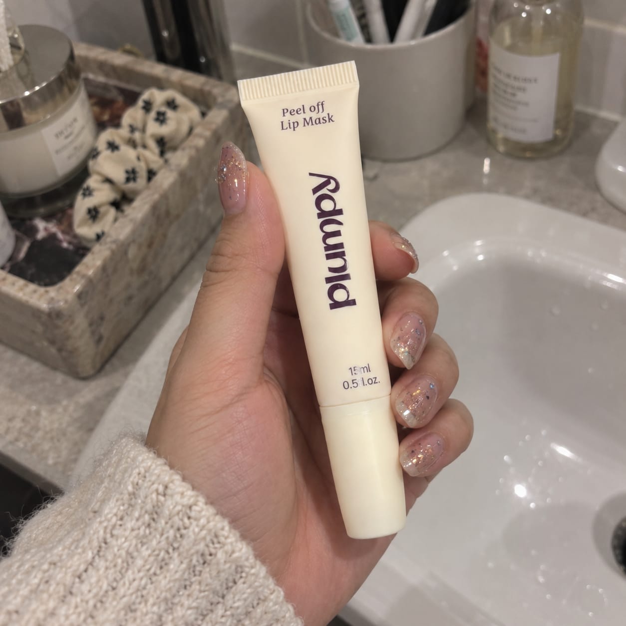 Customer photo review of Korean  Lip-Peel-Off Mask