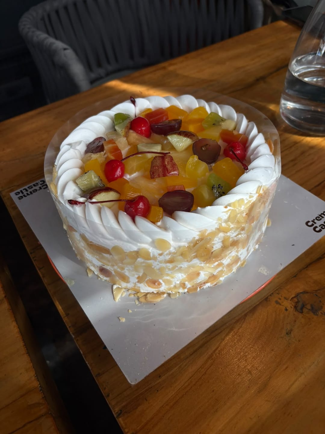 Customer photo review of Fresh Fruit Cake