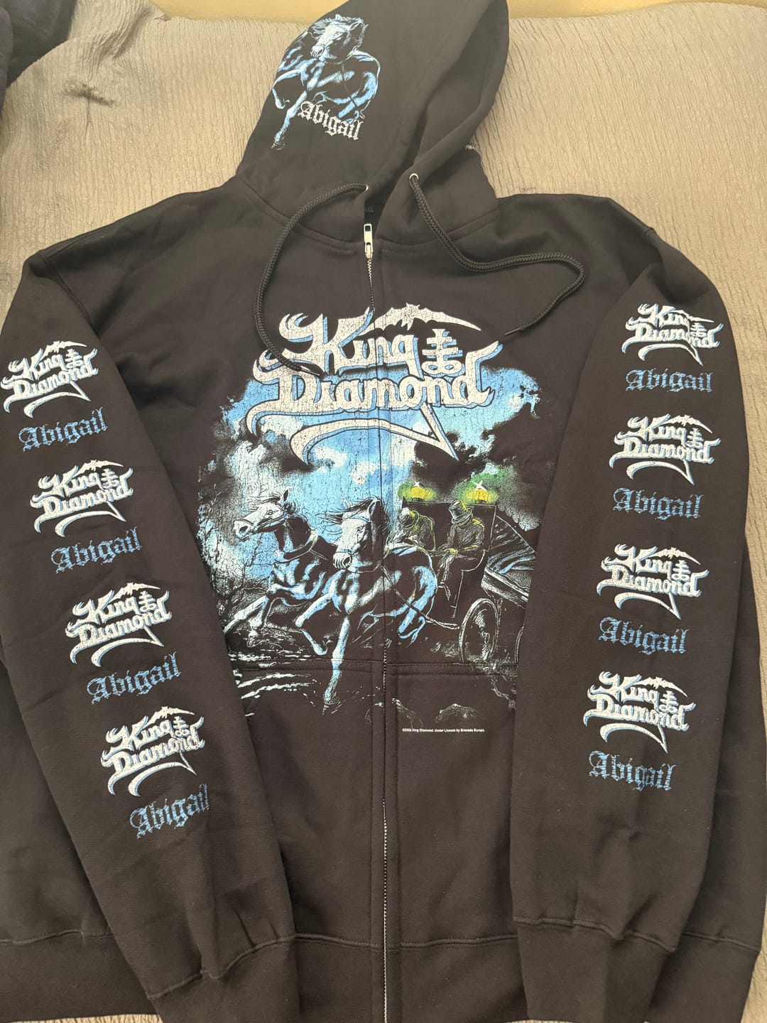 Customer photo review of King Diamond - Abigail - Deluxe Zipper Hoodie