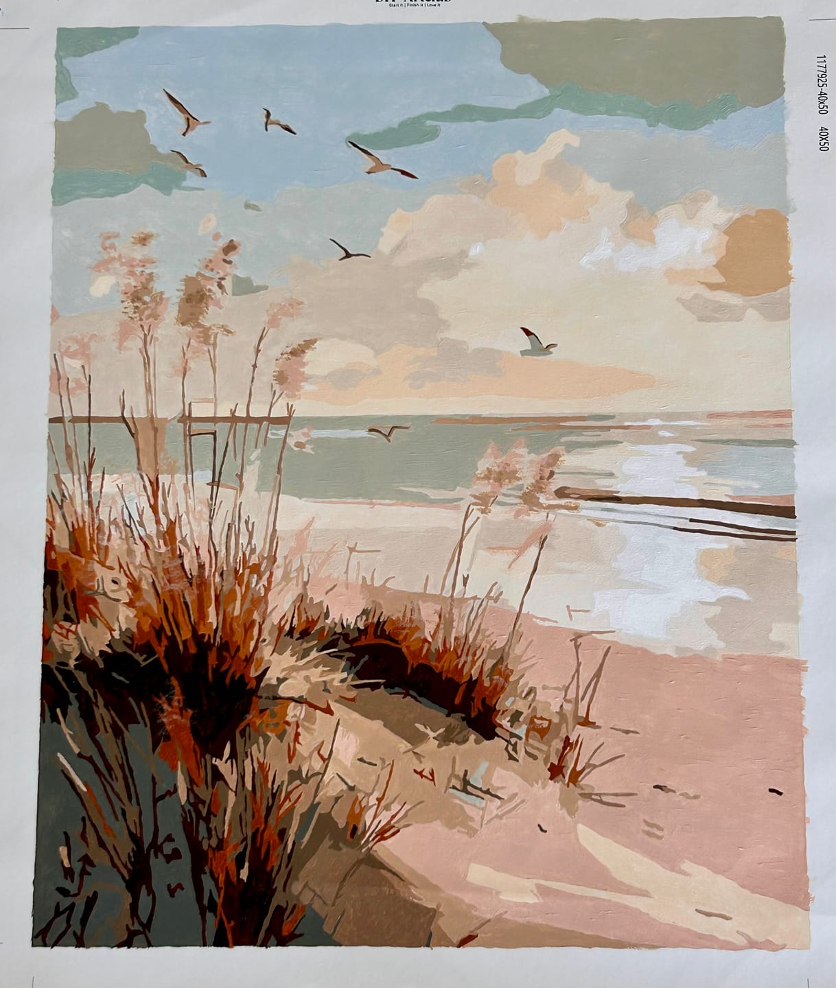 Customer photo review of Golden Dunes | Paint by Number