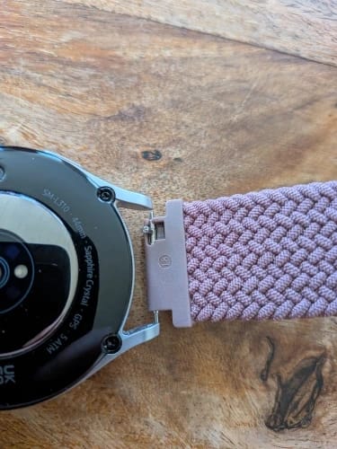 Customer photo review of Garmin 18/20/22mm Quick Release Braided Stretch Loop Band 3-Pack