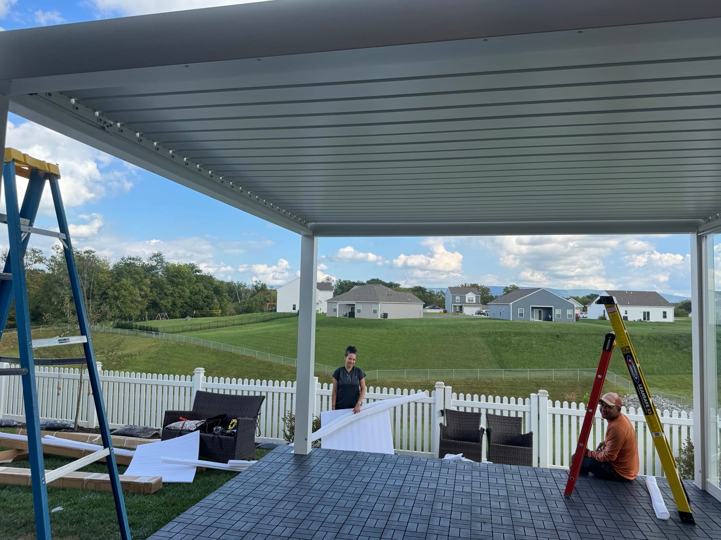 Customer photo review of FlexPatio POWER+ PRO Gen 2 Motorized Pergola