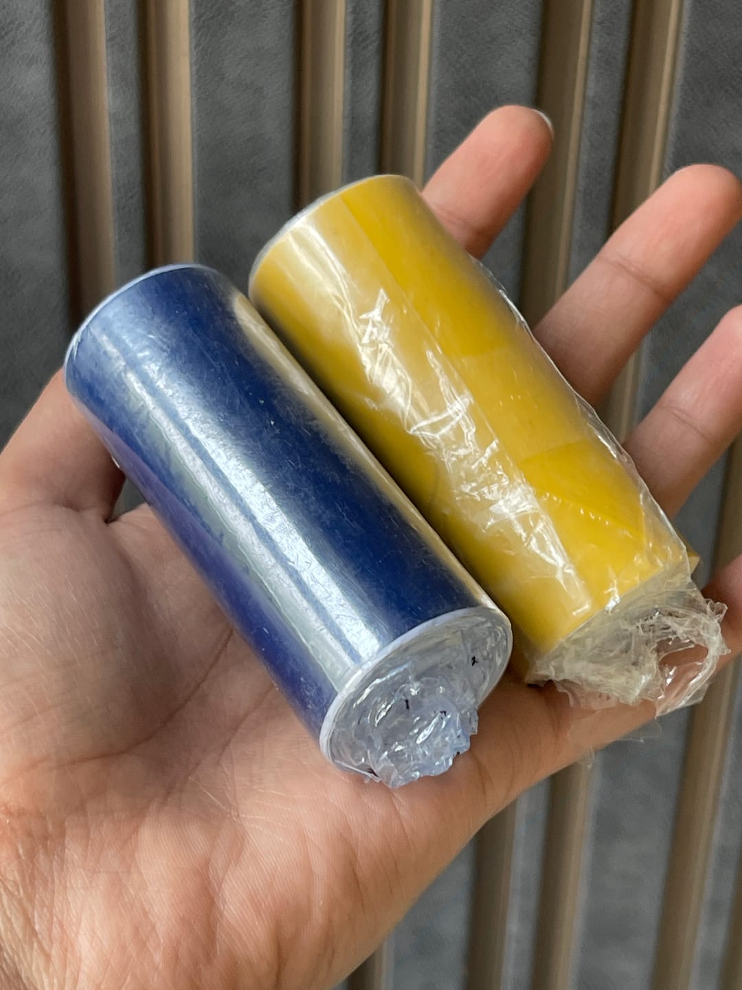 Customer photo review of Multicolor Vastu Color Tape Set – Vastu Remedy for 5 Elements Balance | Ideal for Toilet & Entrance Corrections | 3-4 Inch Wide | 10 Feet | 2 Rolls