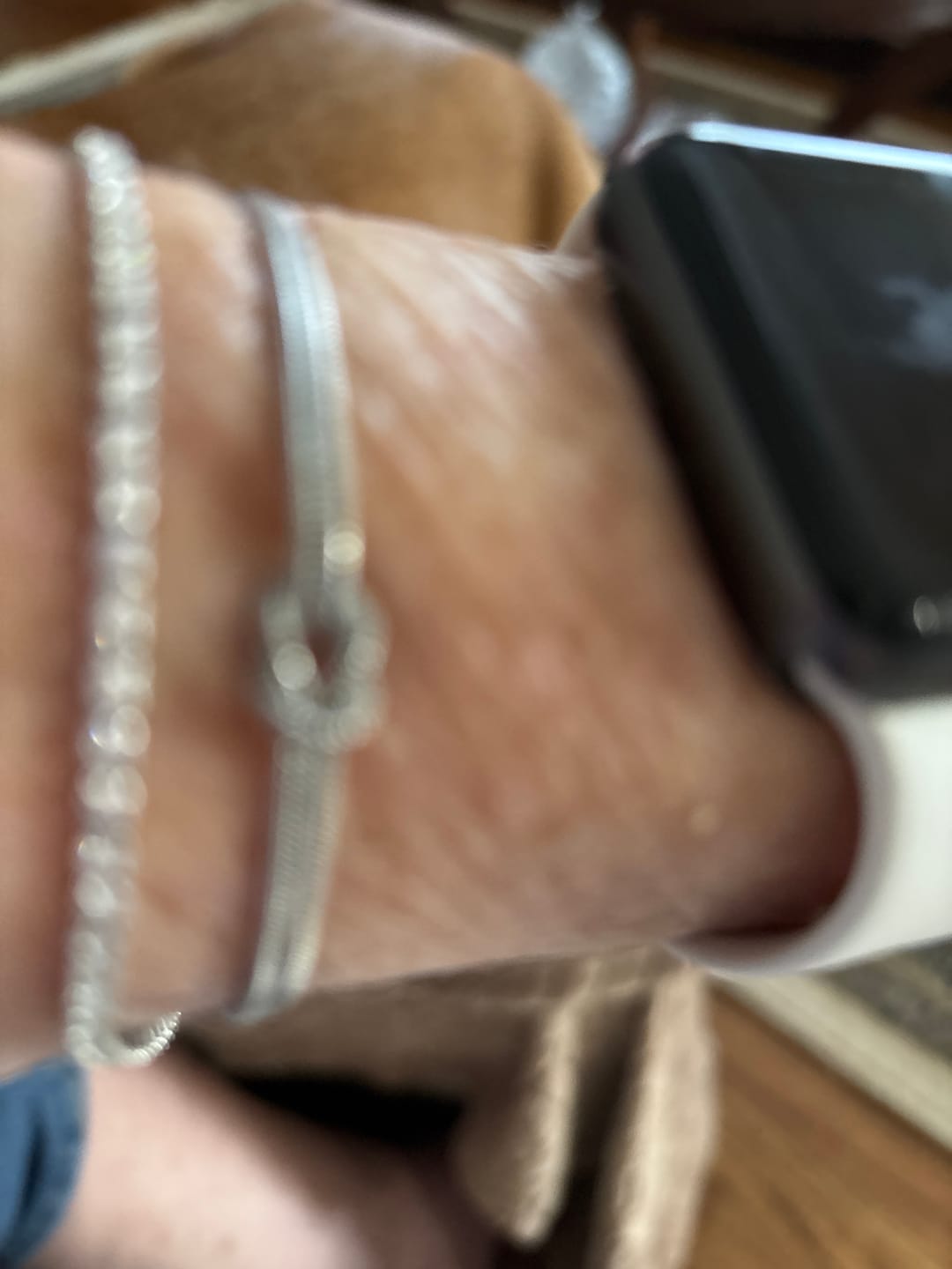 Customer photo review of Minimal Tennis Bracelet