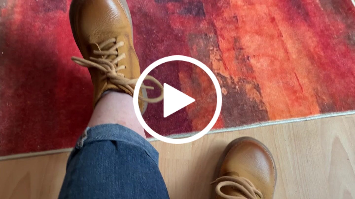 Customer video review of Women Winter Pure Color Genuine Leather Flat Boots