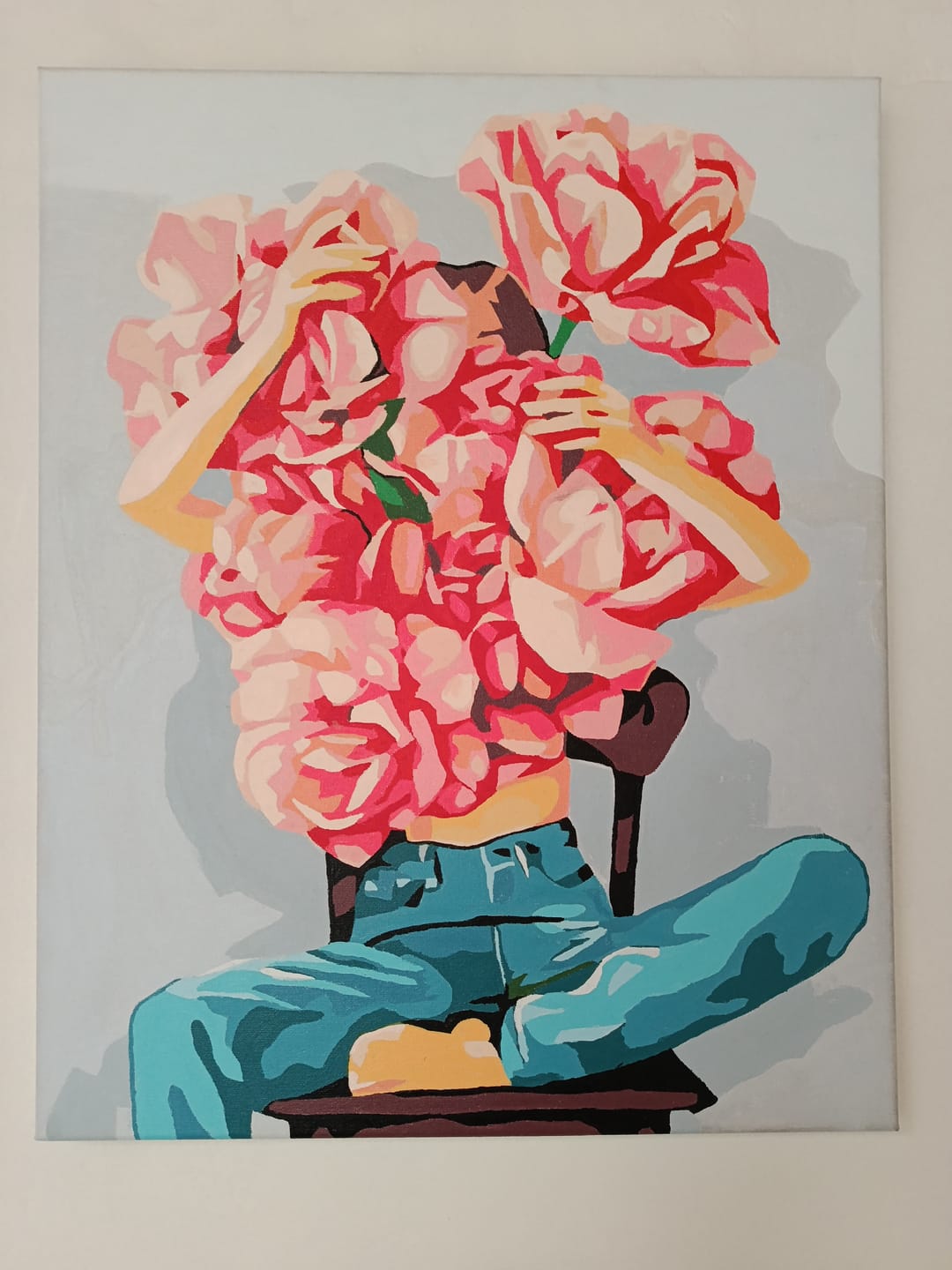 Customer photo review of El secreto de las Rosas (Pintura por Números) 40x50 cm