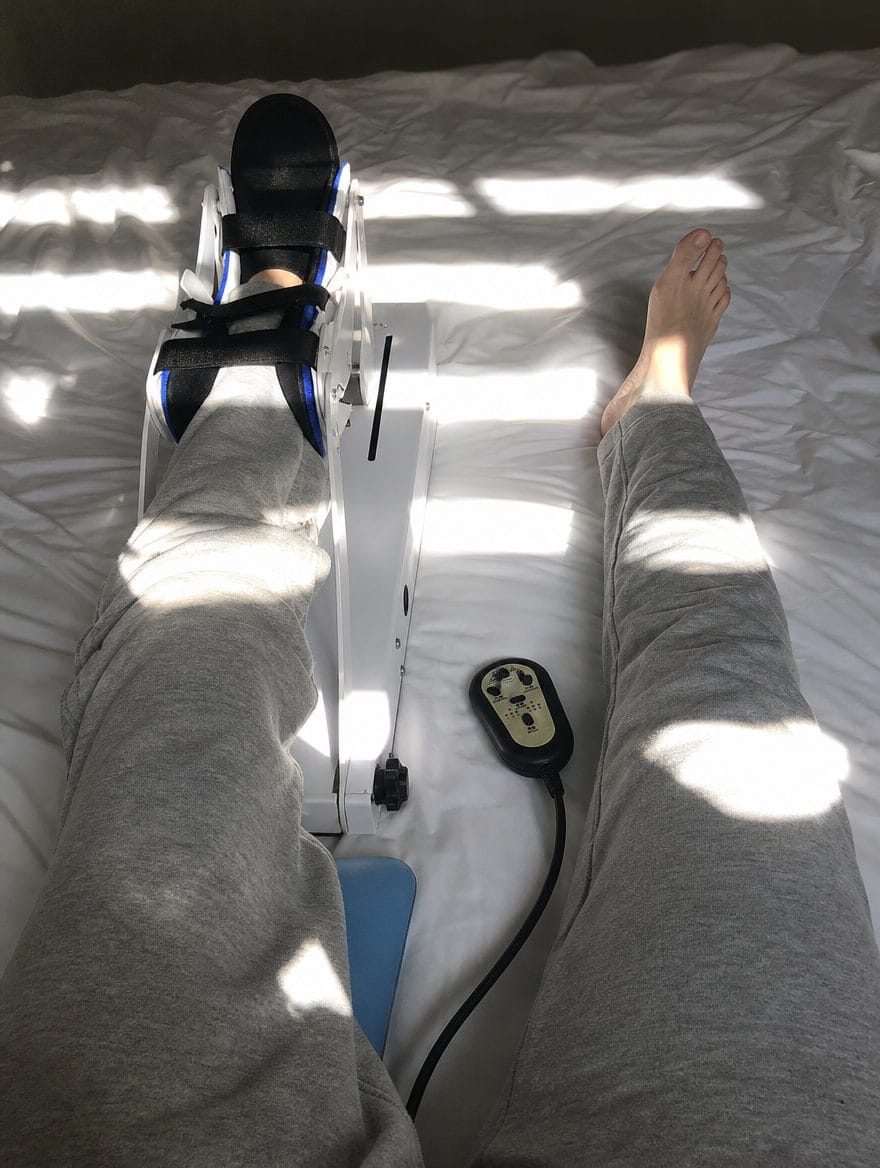 Customer photo review of Holtrow Glide™ — Powered Knee Motion Machine