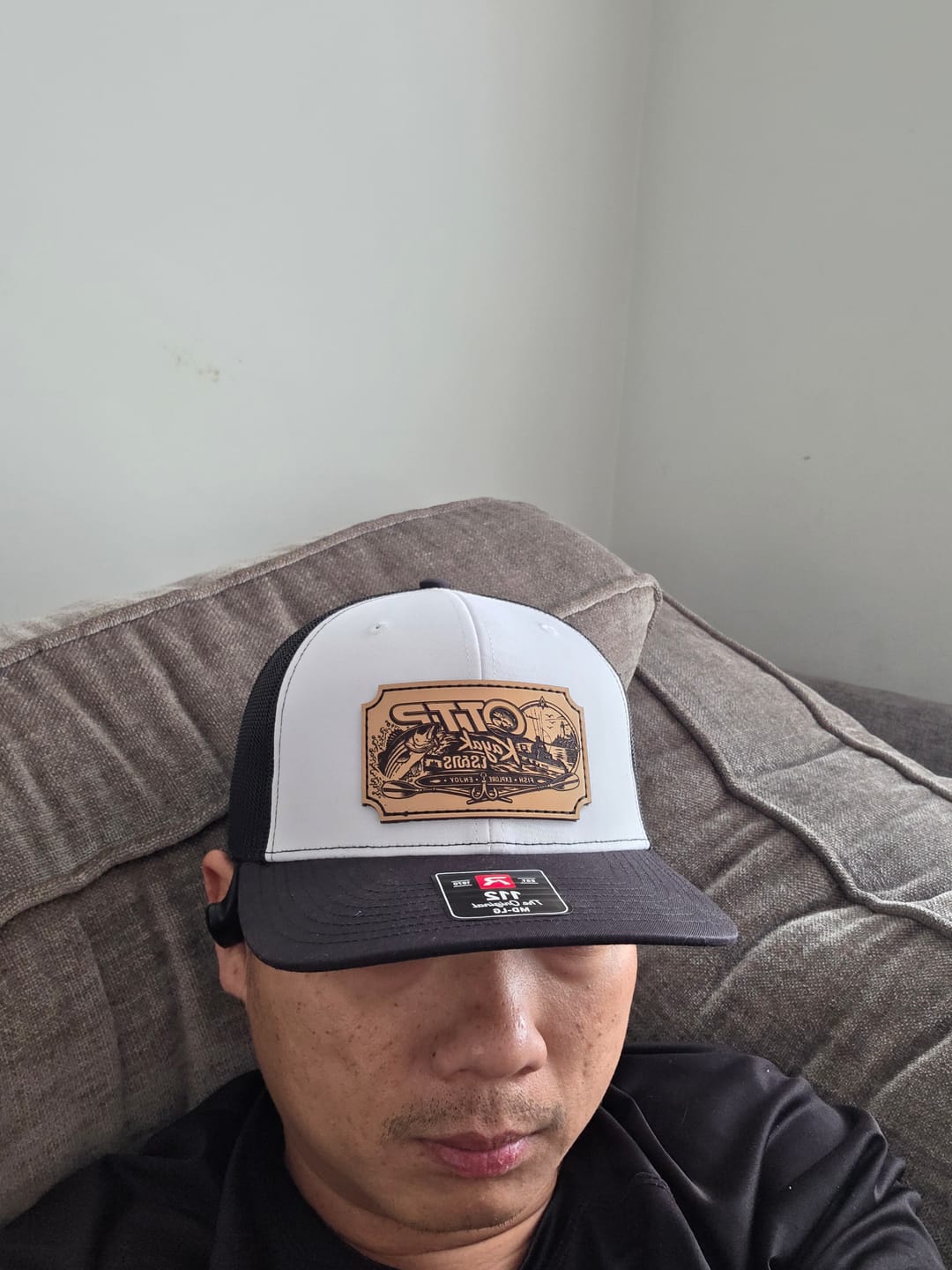 Customer photo review of Richardson 112 Custom Leather Patch Hats