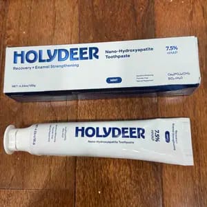 Customer photo review of Sbiancante Dentifricio Fluoro-Free con Nano Idrossiapatite