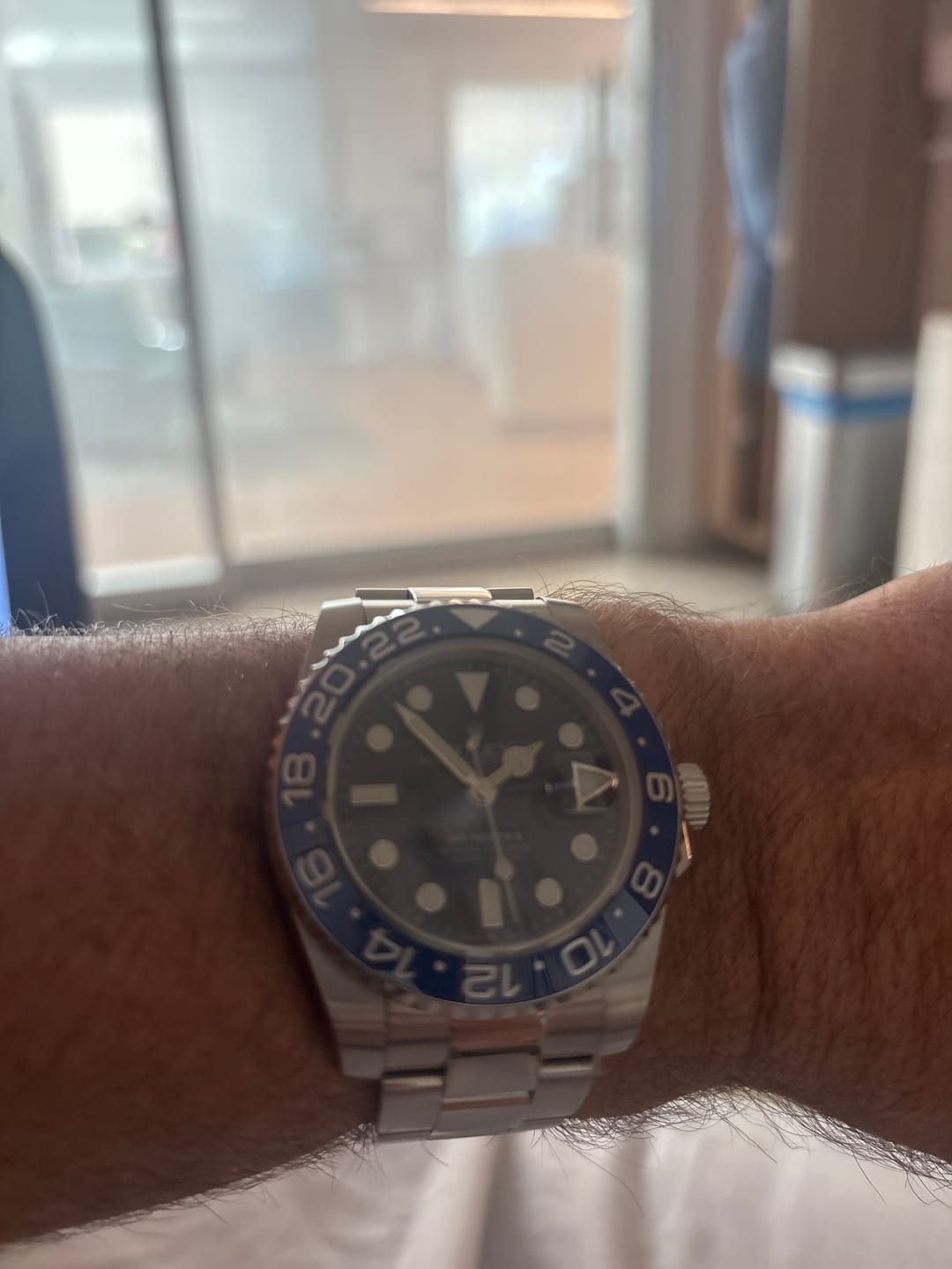 Customer photo review of GMT-MASTER II BLUE CERAMIC OYSTER