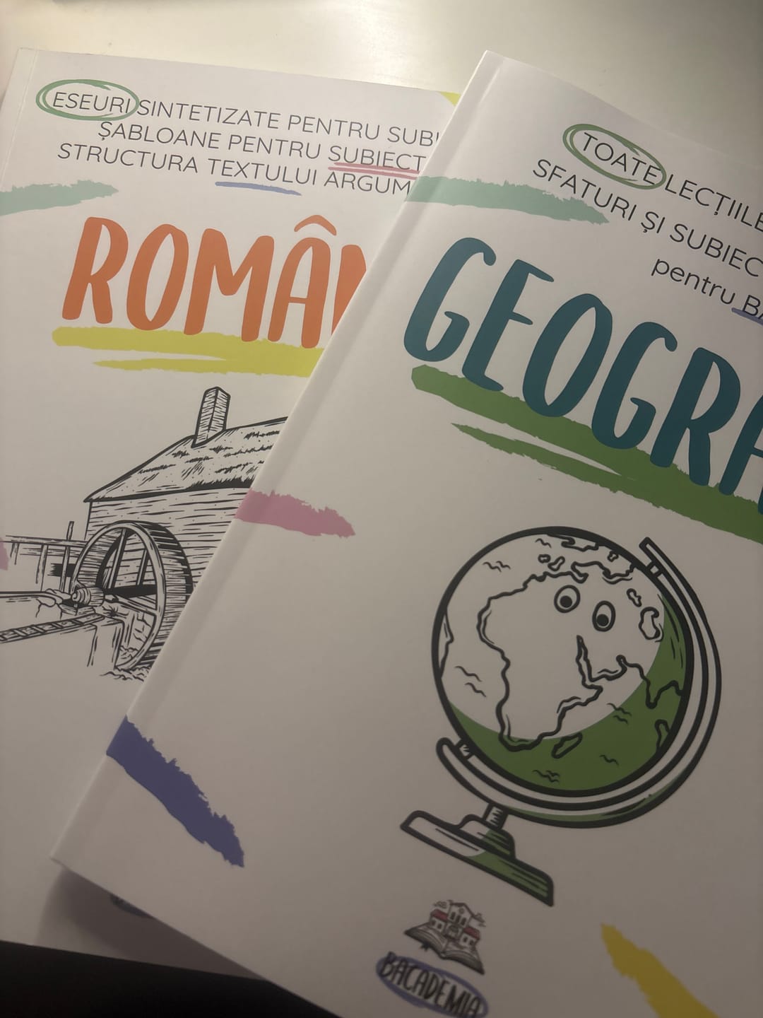 Customer photo review of Pachet Bacalaureat (Română + Geografie) Bacademia