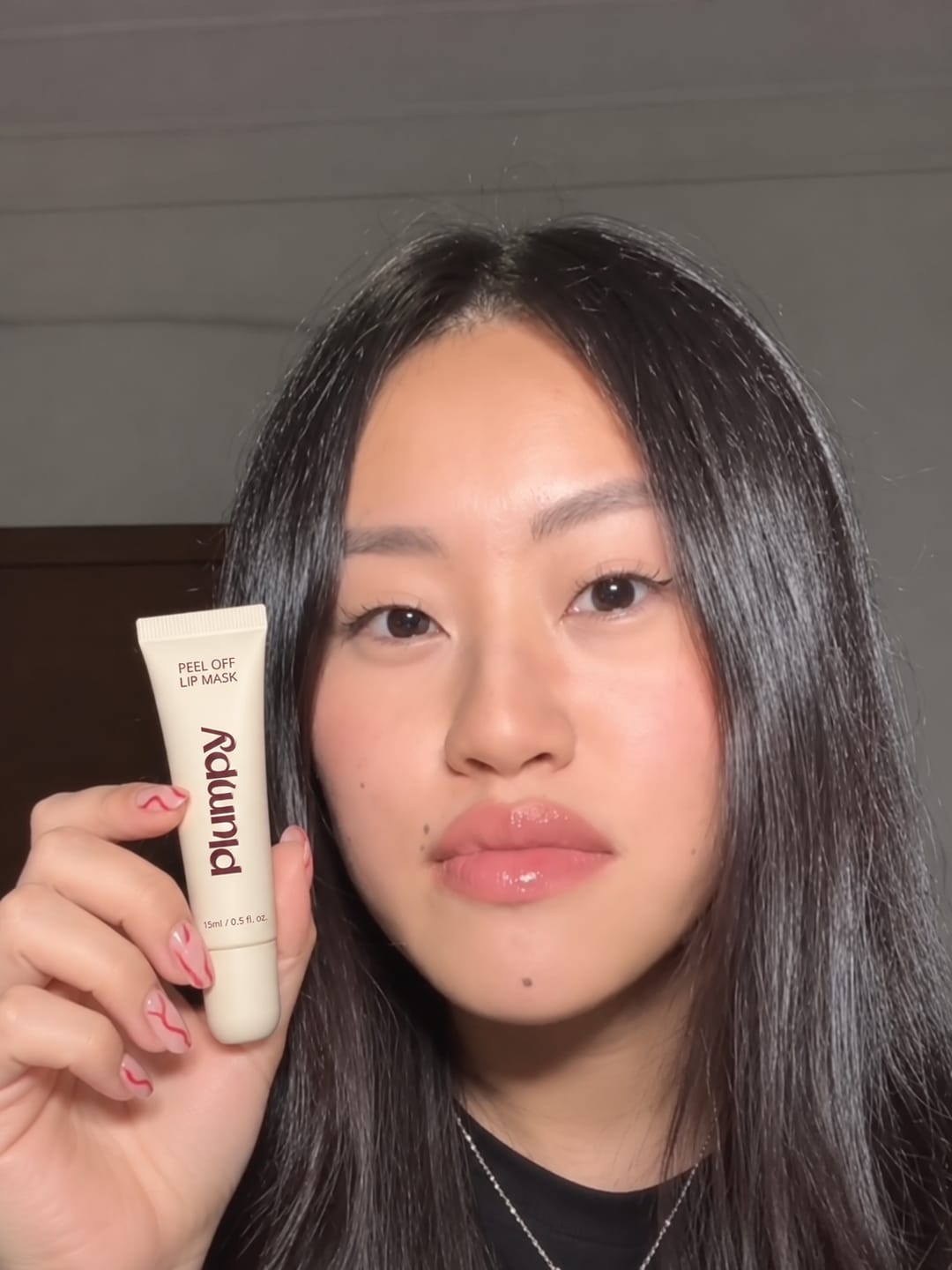 Customer photo review of Korean  Lip-Peel-Off Mask