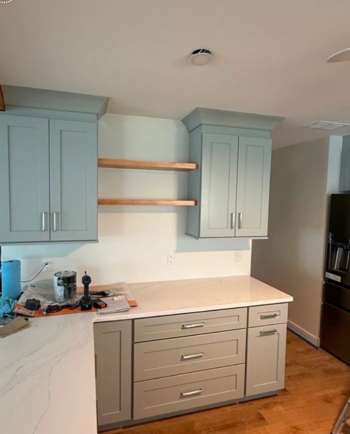 Customer photo review of Urbandi Xpedited 24-Hour Floating Shelves - Two Pack