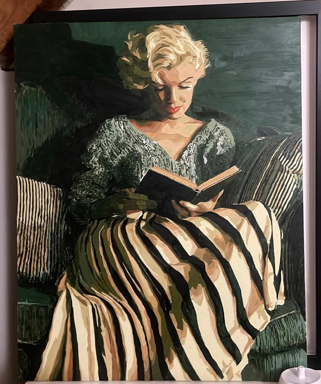 Customer photo review of Malen nach Zahlen - Lesende Marilyn