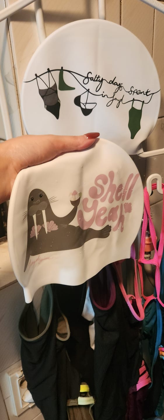 Customer photo review of JAYD Swim Cap - Dive In with Confidence