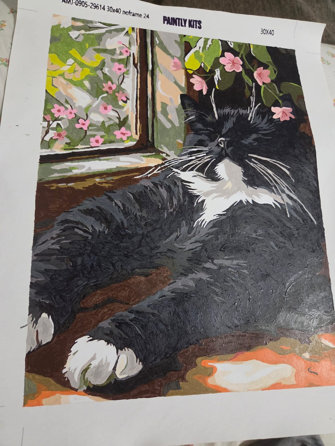 Customer photo review of Design Your Own Paint by Number with AI