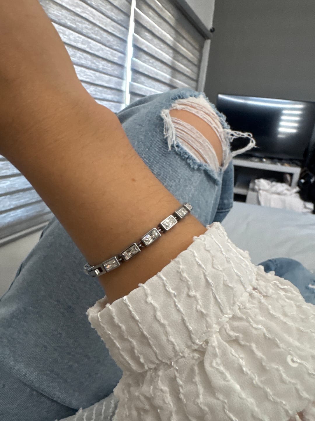 Customer photo review of Pulsera Nest Plata + Zirconia