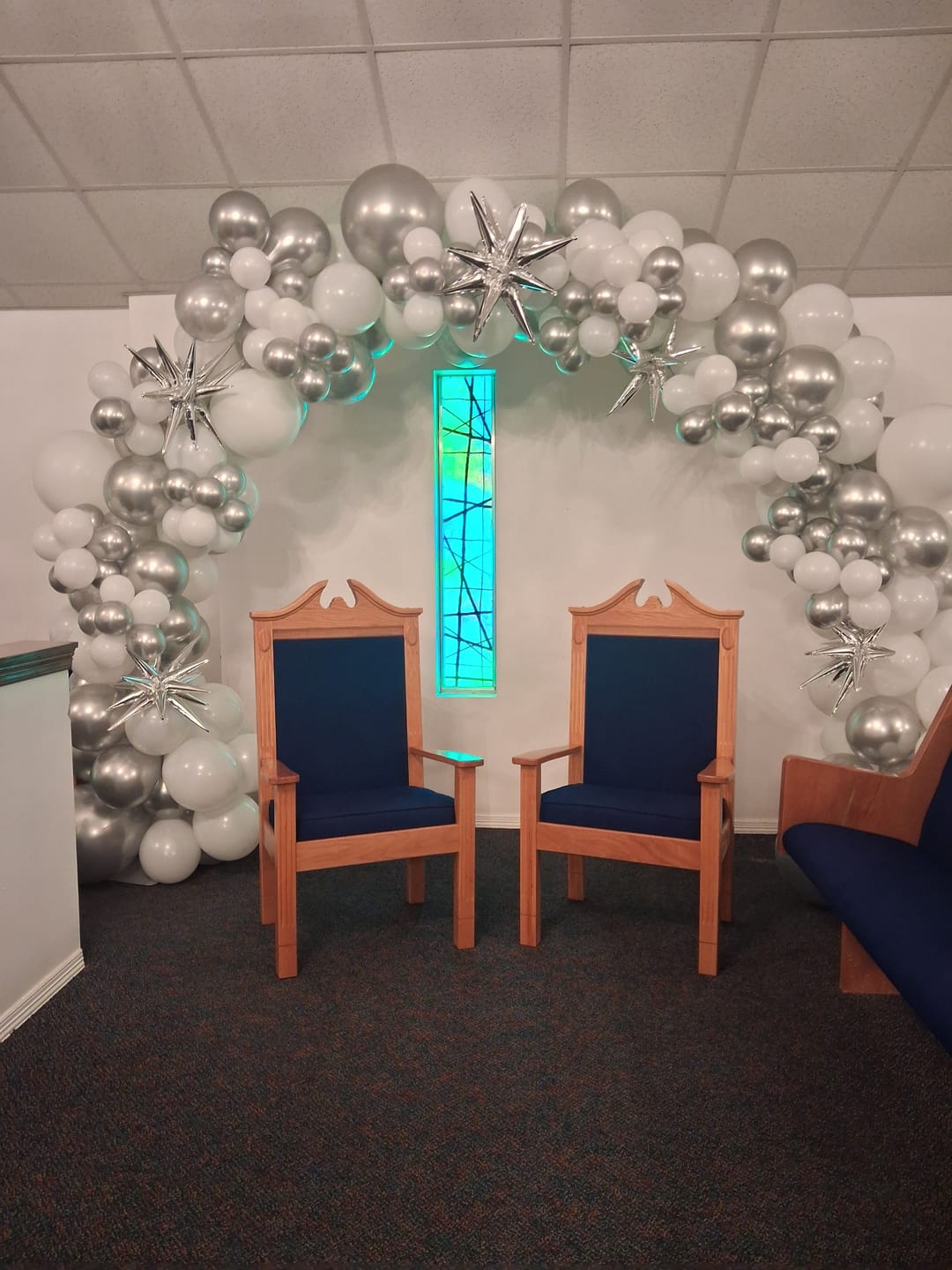 Customer photo review of 10x8ft Aluminum Alloy Tube Arch Balloon Flower Stand For Wedding Birthday Baby Shower