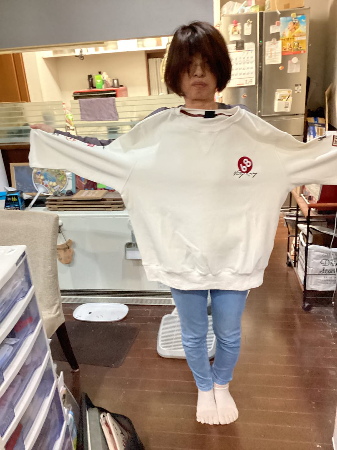 Customer photo review of レーシング要素刺繍&ワッペン　Vガゼットコットンスウェット