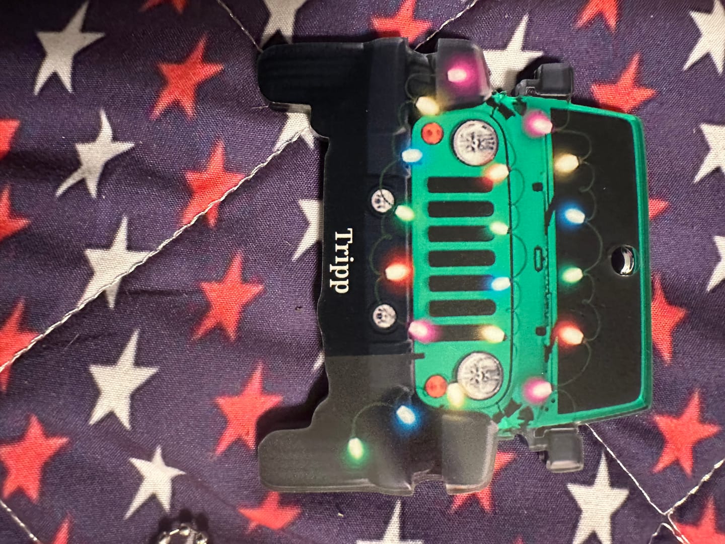 Customer photo review of Personalized Car Acrylic Christmas Ornament