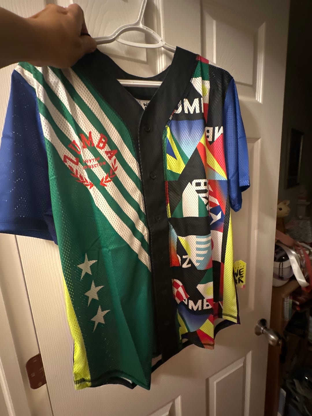 Customer photo review of Worldwide Baseball Button Up Jersey