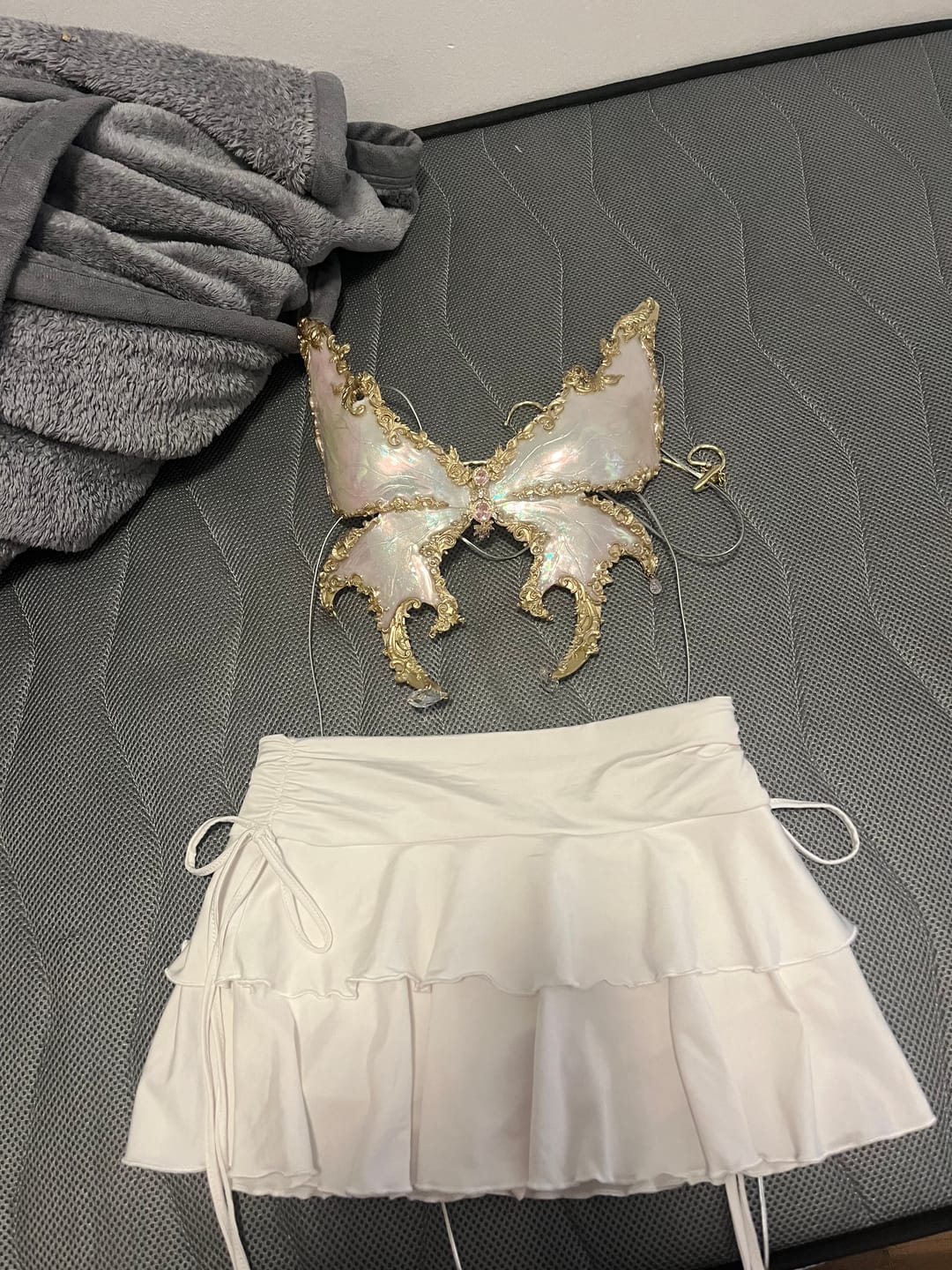 Customer photo review of Luna Moth Resin Mermaid Corset Bra Top Cosplay Costume Patent-Protected