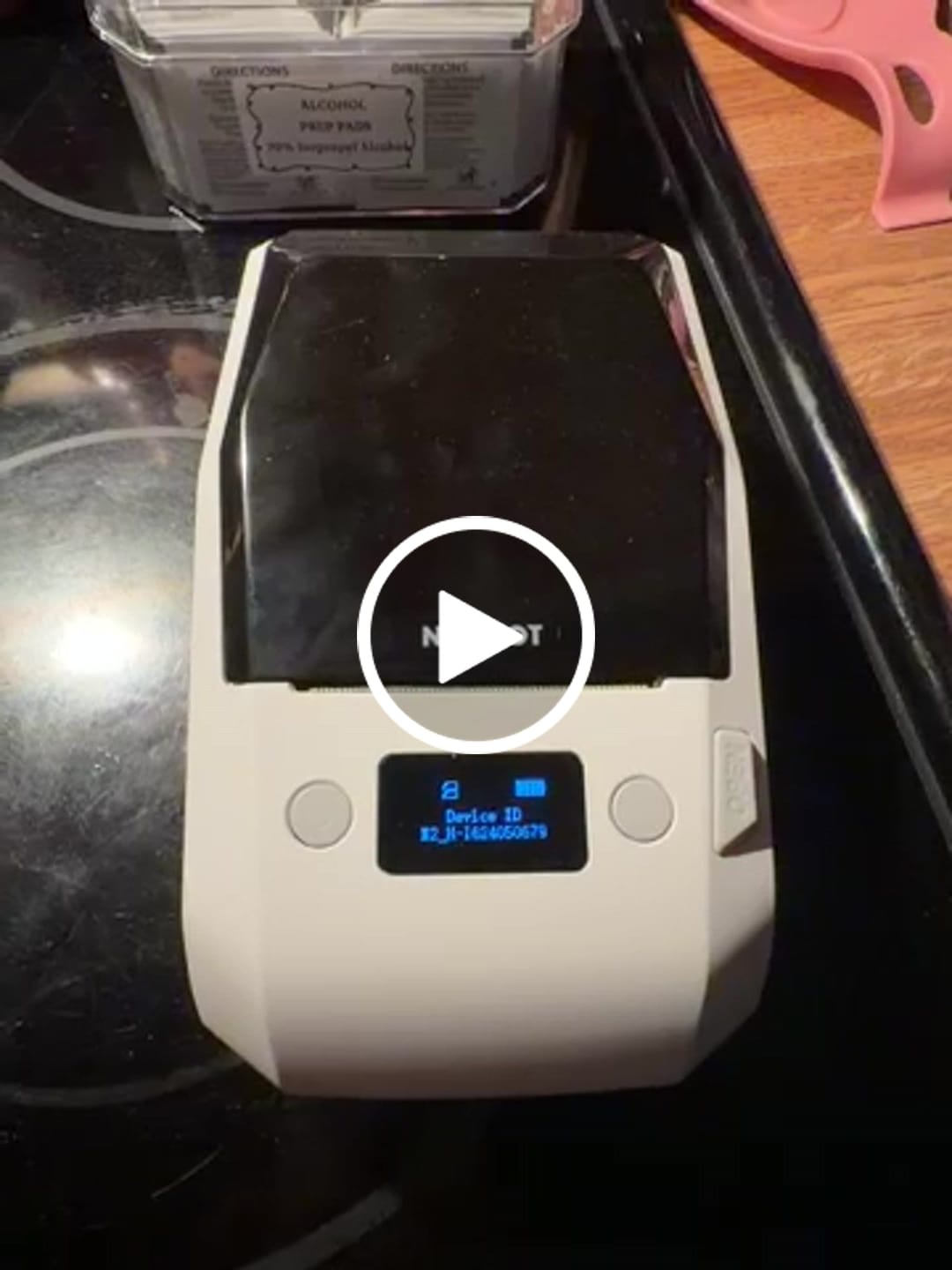 Customer video review of NIIMBOT M2 2-Inch Label Maker for Vial Bottle Labels, Lab Storage & Sample Organization