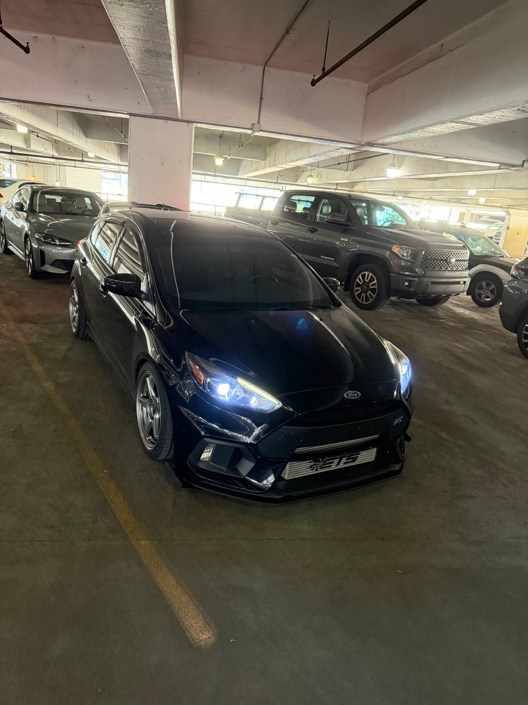 Customer photo review of MK3 Focus RS Front Lip Splitter (3 Piece) & Bumper Reinforcement Bracket