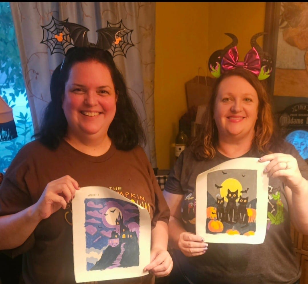 Customer photo review of 6 Mini Paintings - Spooky Autumn Set