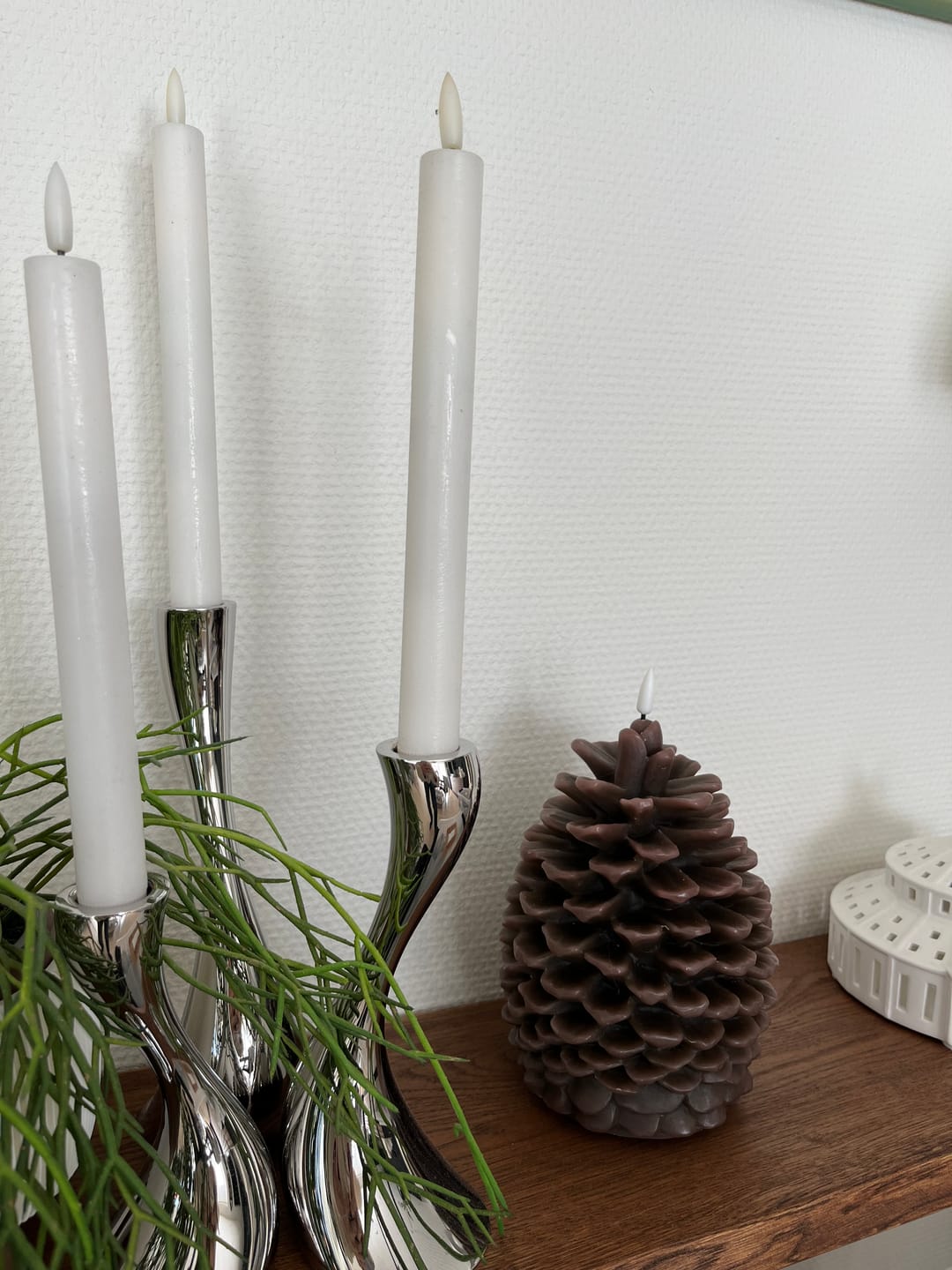Customer photo review of LED Grankogle 14 x 19 cm brun