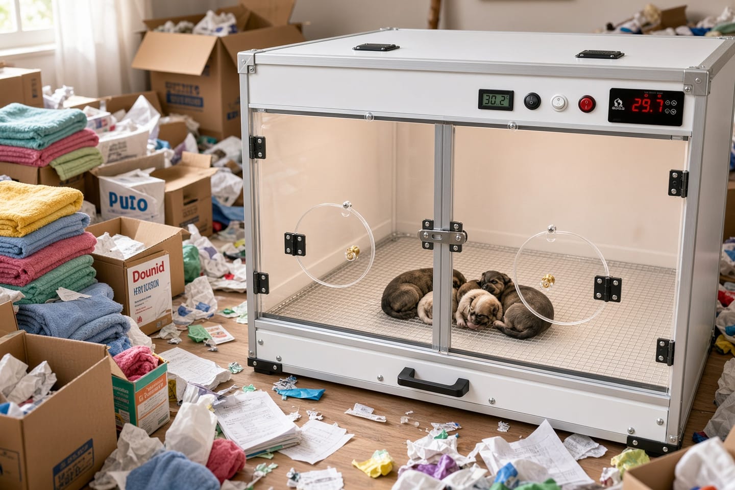 Customer photo review of Kiba Nest Warm-Air Nursery