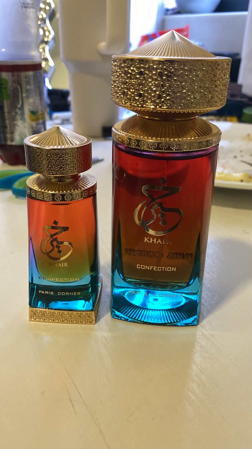 Customer photo review of KHAIR CONFECTION COMBO EDP 100ML PARFUM & 25ML CONCENTRATED OIL