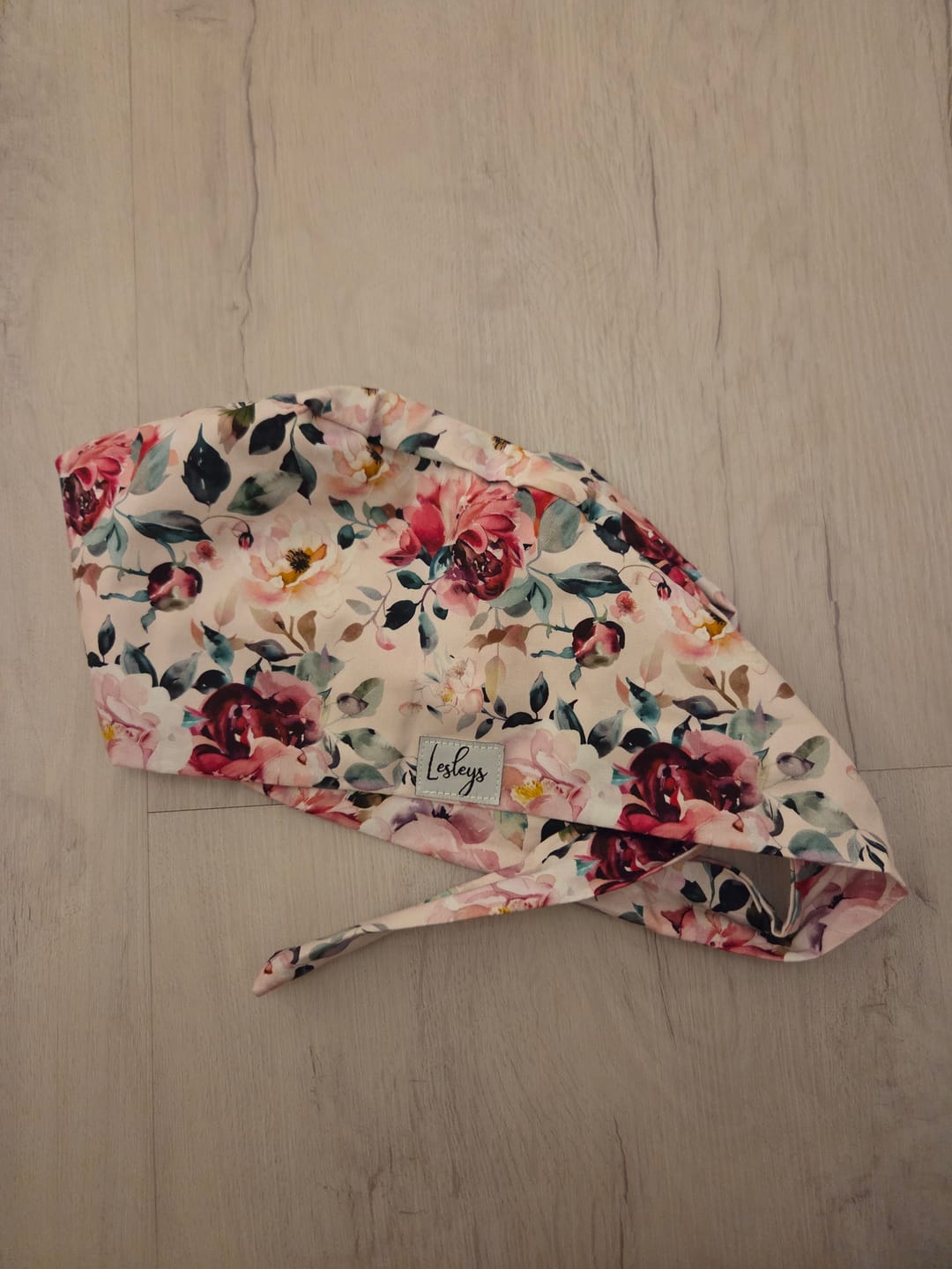 Customer photo review of OP Haube Elegante Blumen - Bandana