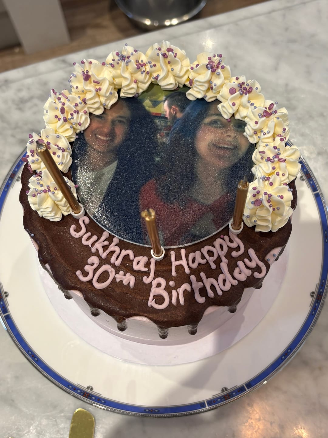 Customer photo review of Edible Image Photo Cake