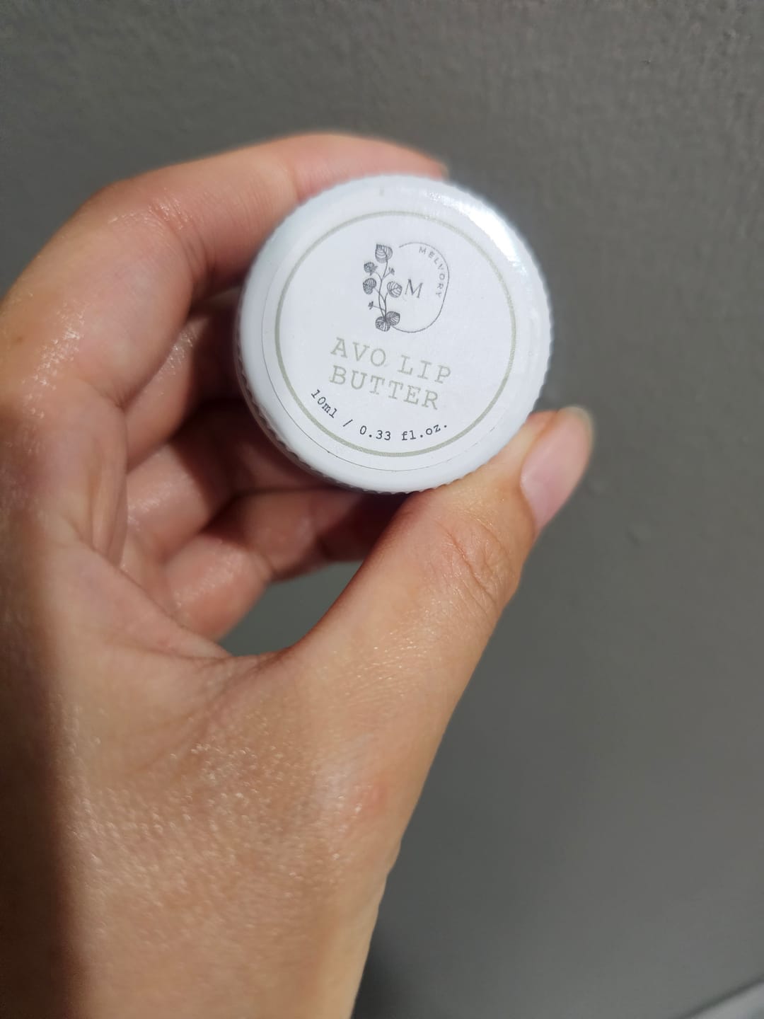 Customer photo review of Avocado Nourishing Lip Butter
