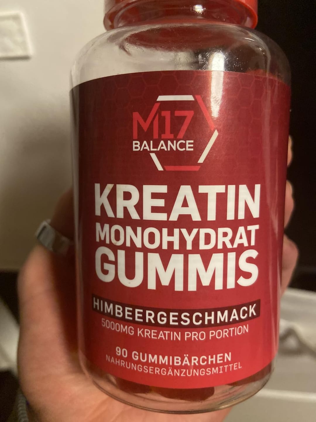 Customer photo review of Creatine Gummies – Raspberry