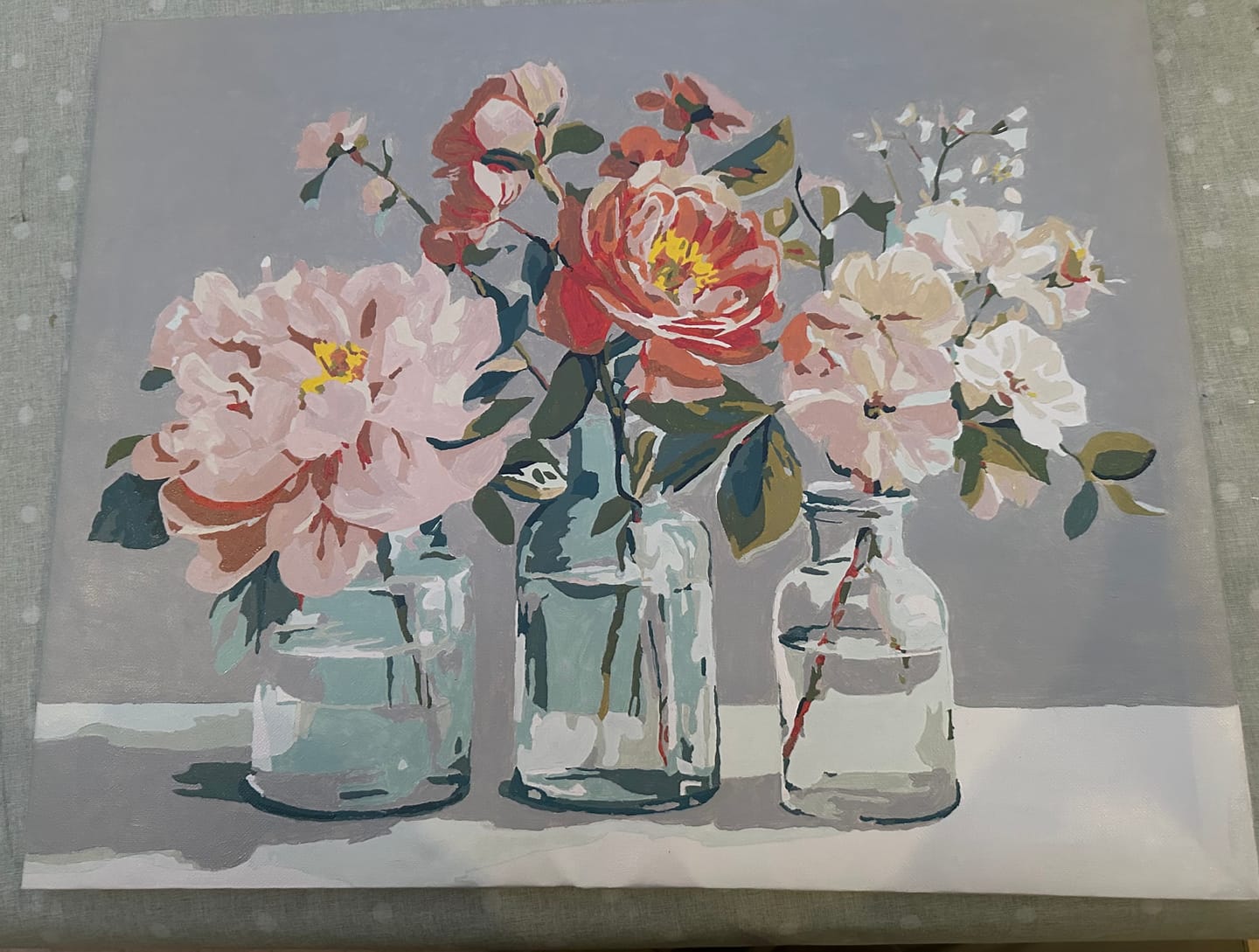Customer photo review of Botanical Glass | Paint by Number