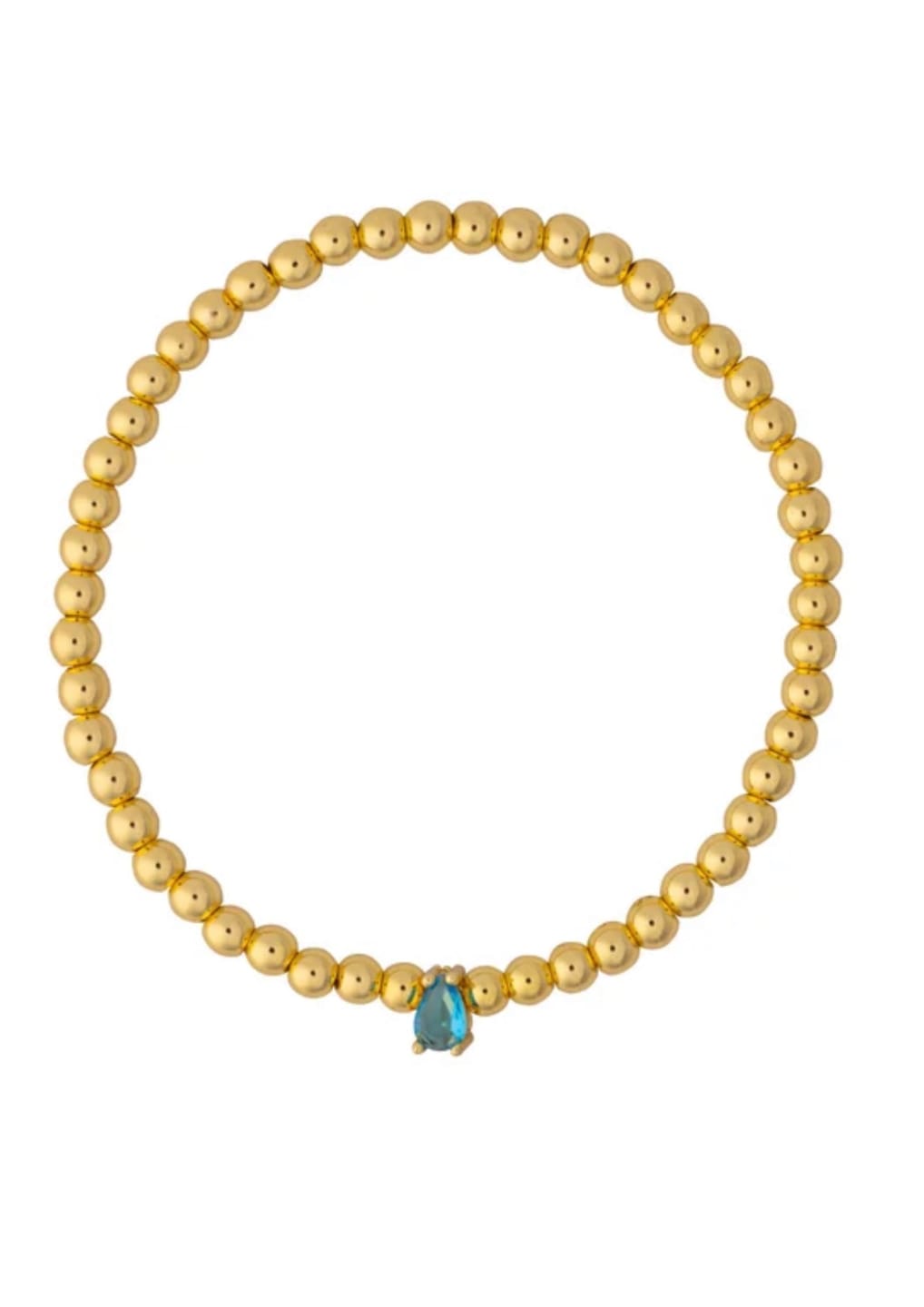 Customer photo review of Pulsera Bolitas Birthstone Gota