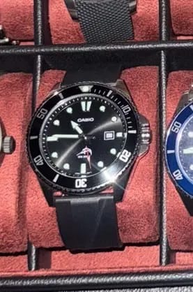 Customer photo review of Garmin 18/20/22/24mm Quick Release Silicone Band with Butterfly Clasp