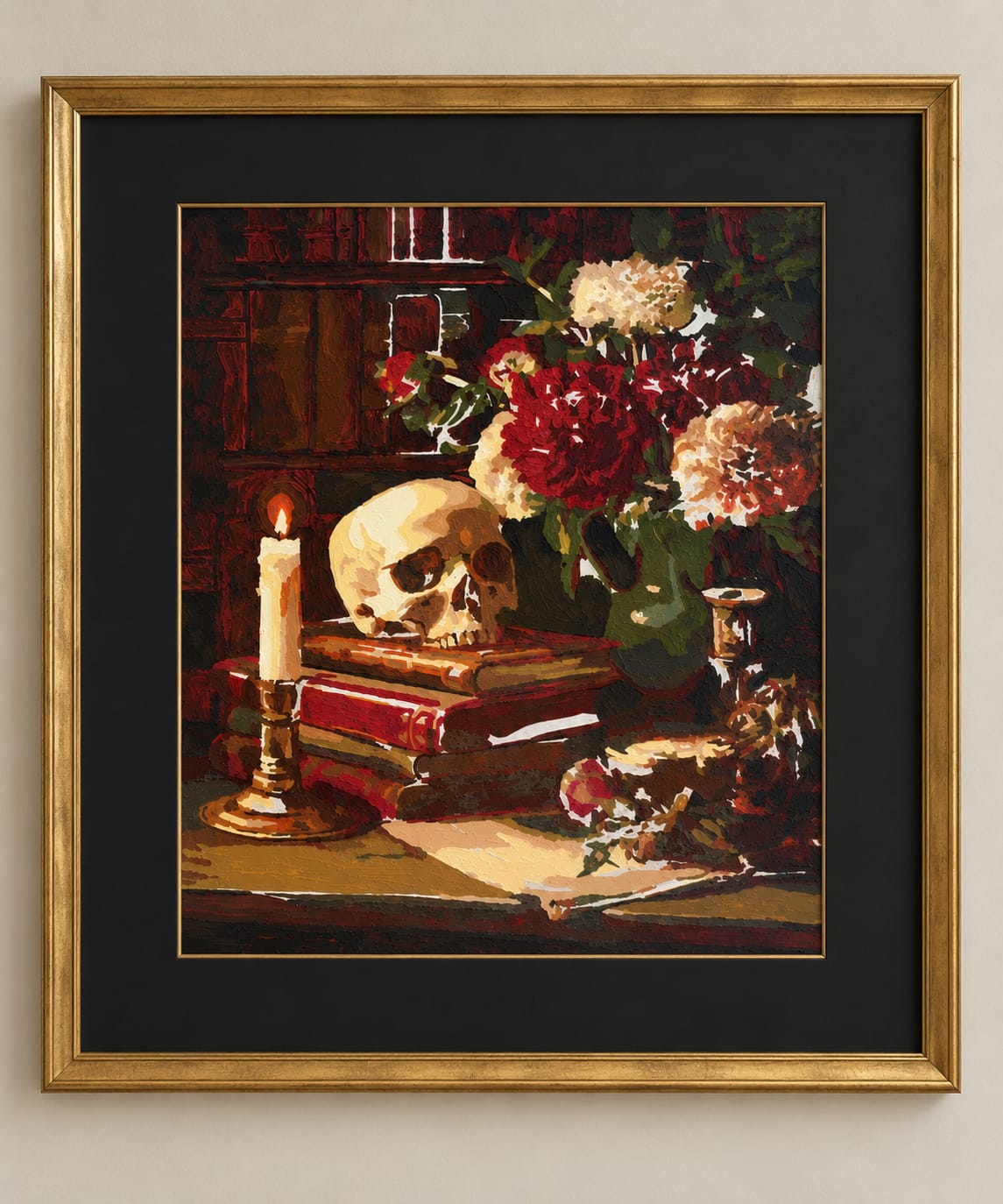 Customer photo review of Vintage Library | Paint by Number