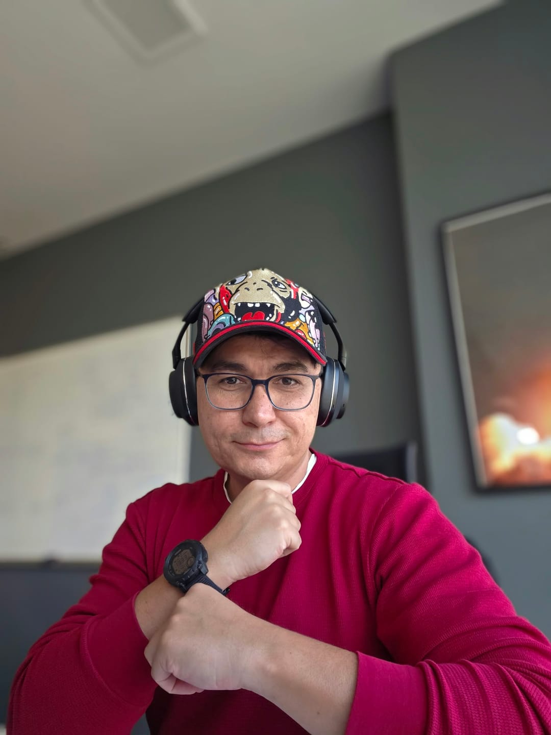 Customer photo review of Trucker Şapka - Doodle - Siyah