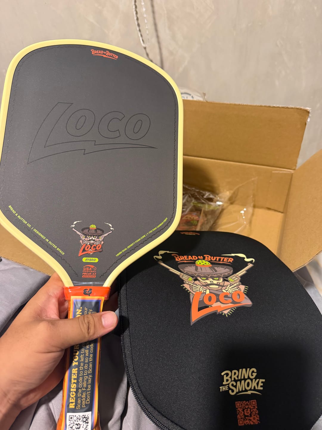 Customer photo review of The Loco 16mm Pickleball Paddle Hybrid