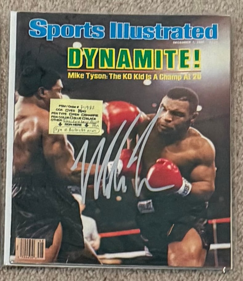 Customer photo review of Mike Tyson Autograph Signing