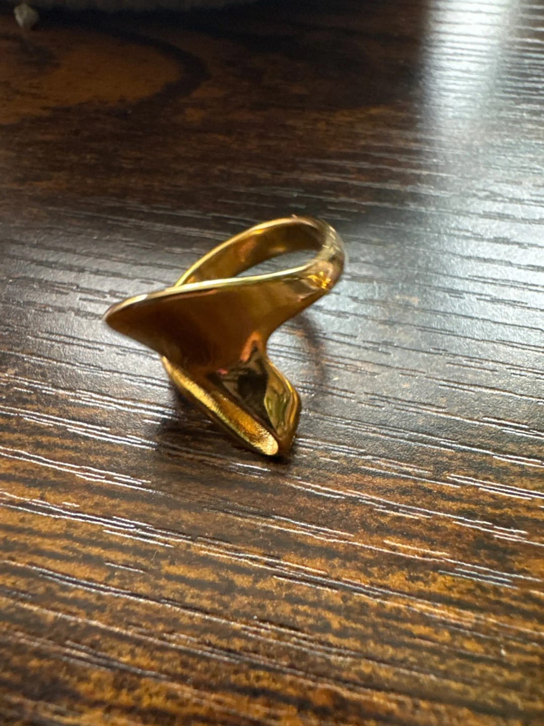 Customer photo review of Geometric Golden Ring