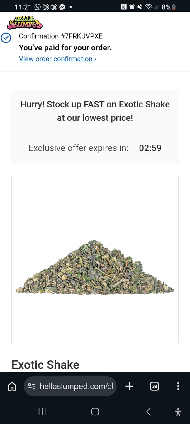 Customer photo review of Exotic Shake