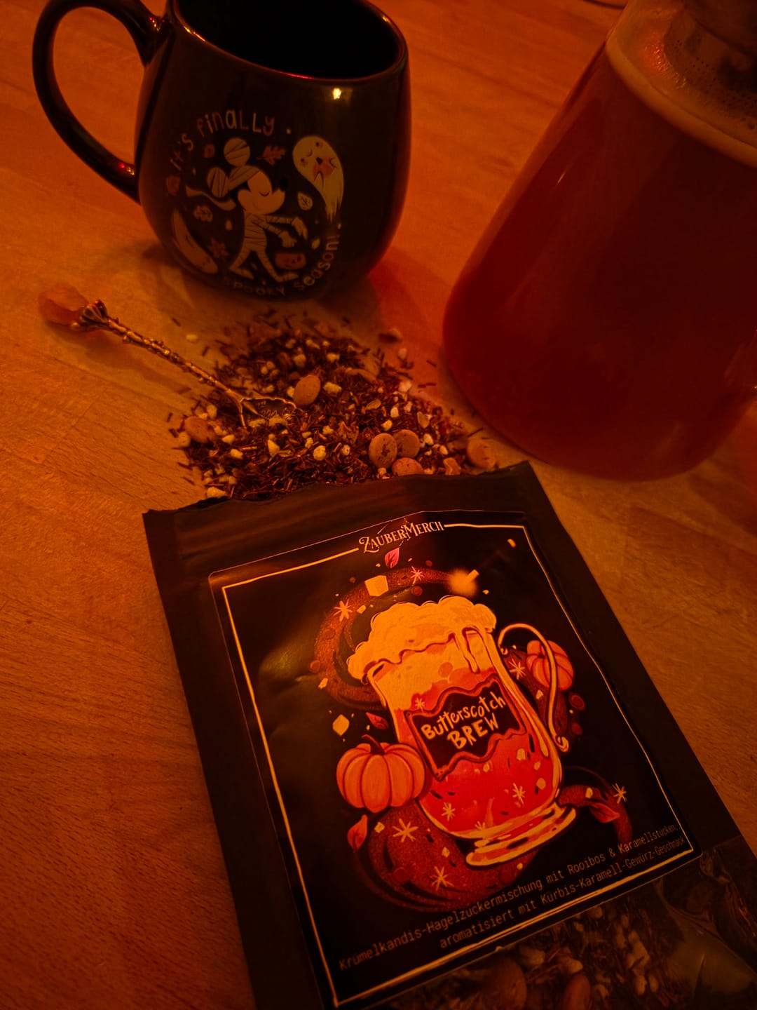 Customer photo review of Butterscotch Brew – Pumpkin Spice Edition | Limitierter Herbst Tee