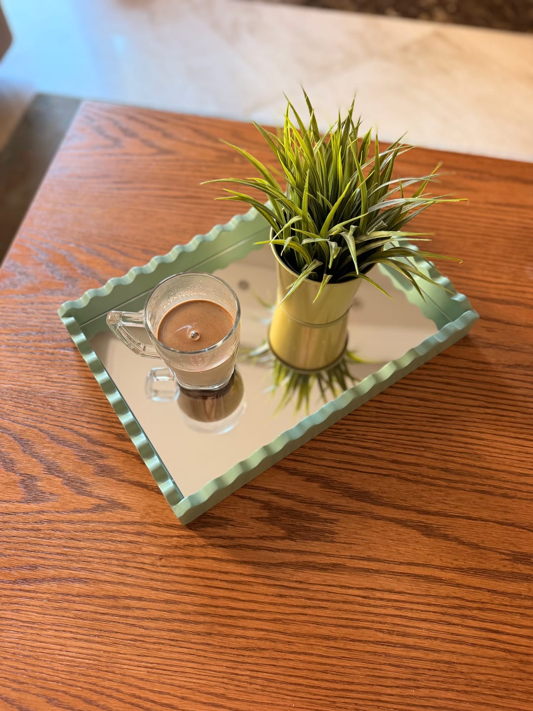 Customer photo review of Fine Scallop Serving Tray