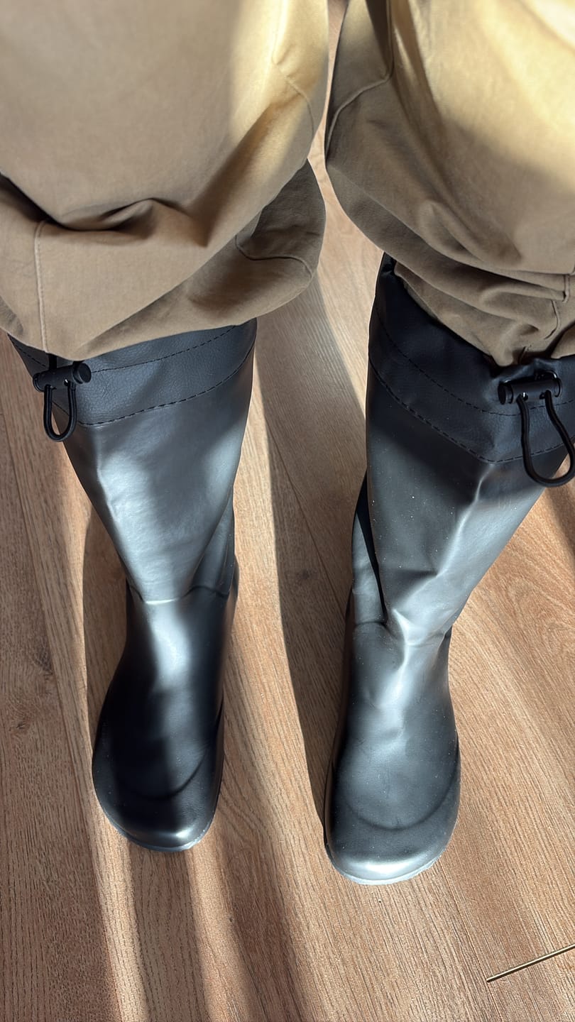 Customer photo review of Vaistoa Katve 2 | Rubber Barefoot Rain Boots