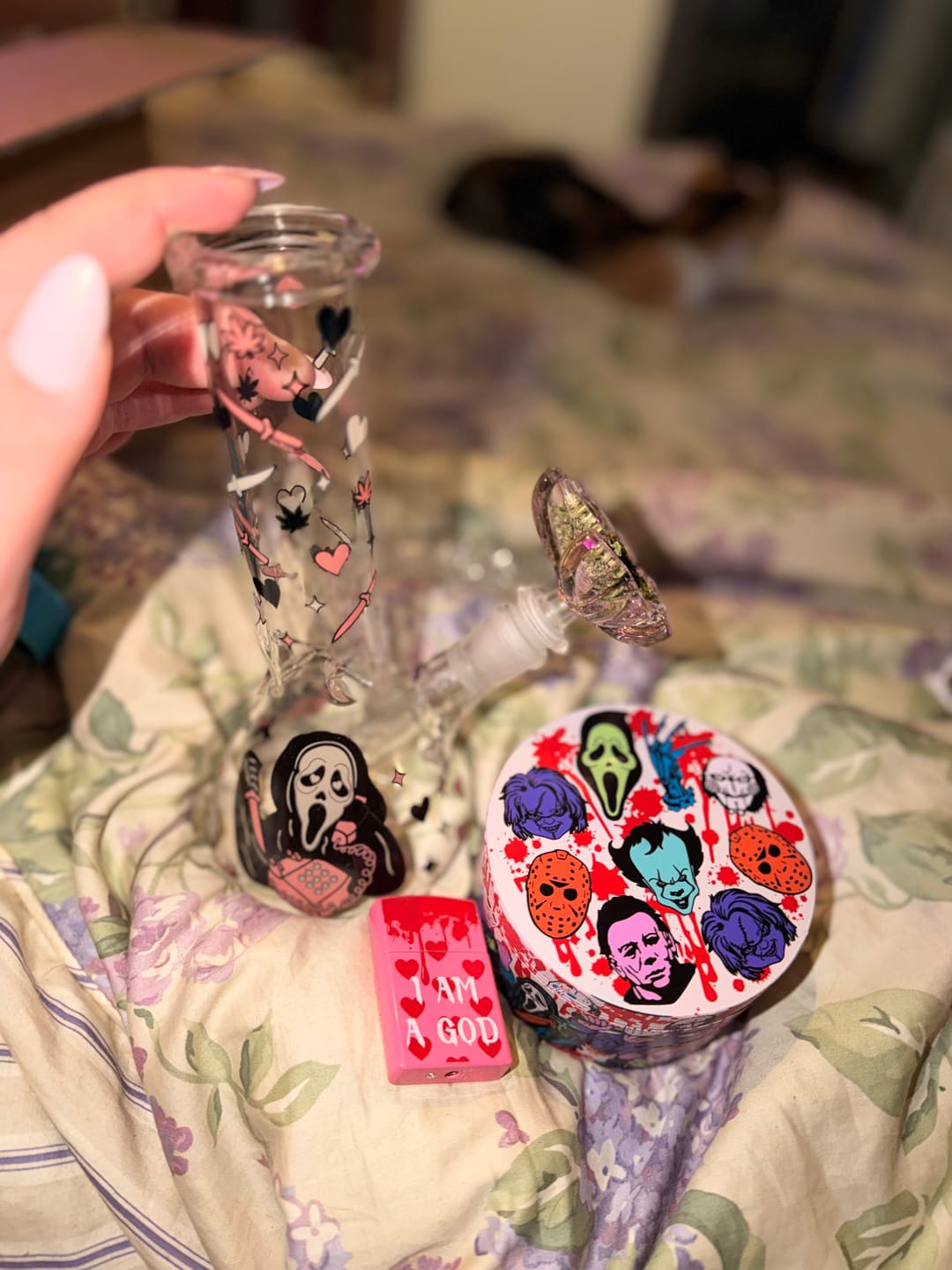 Customer photo review of CUTE GHOSTFACE BONG 8"