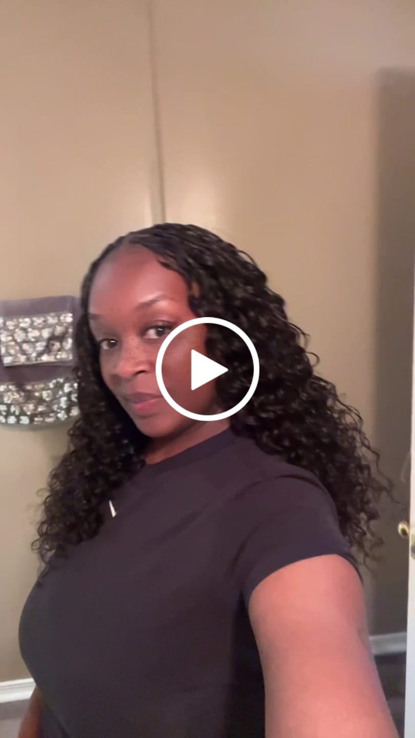 Customer video review of Ywigs Loose Deep Wave Human Crochet Hair for Miracle Knots